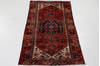 Zanjan Red Hand Knotted 311 X 71  Area Rug 99-111336 Thumb 5
