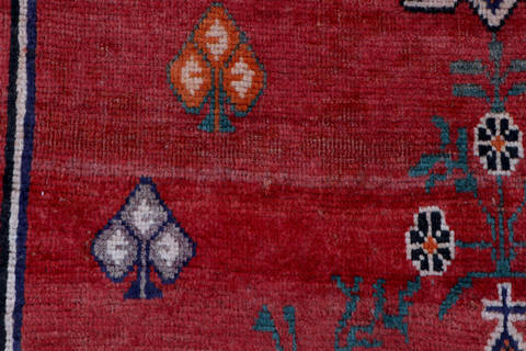 Shiraz Red Hand Knotted 41 X 60  Area Rug 99-111342 Image 7
