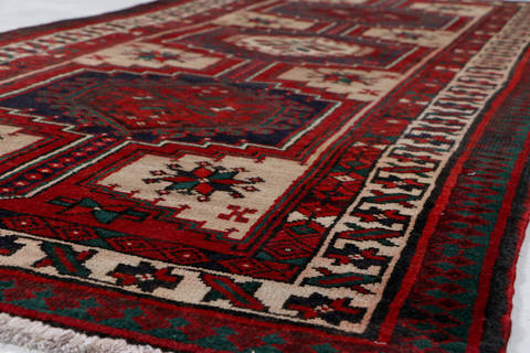 Sarab Red Runner Hand Knotted 34 X 77 Area Rug 99-111345 Image 11