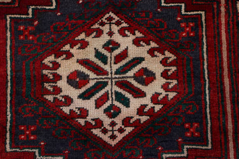 Sarab Red Runner Hand Knotted 34 X 77 Area Rug 99-111345 Image 6