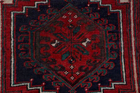 Sarab Red Runner Hand Knotted 34 X 77 Area Rug 99-111345 Image 7