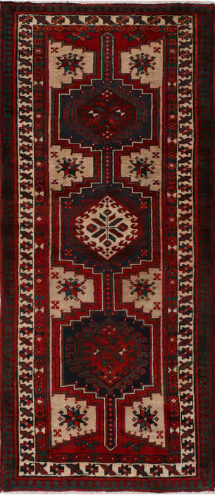 Sarab Red Runner Hand Knotted 34 X 77 Area Rug 99-111345 Image 0