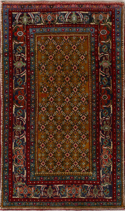 Bidjar Brown Hand Knotted 35 X 511  Area Rug 99-111349 Image 0