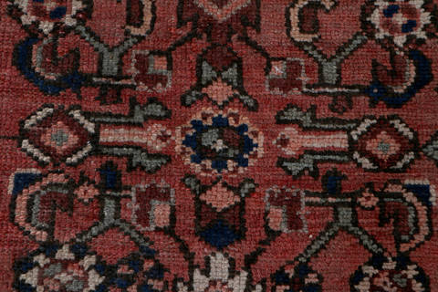 Hamedan Red Runner Hand Knotted 33 X 98 Area Rug 99-111356 Image 6