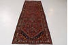 Hamedan Red Runner Hand Knotted 33 X 98  Area Rug 99-111356 Thumb 1