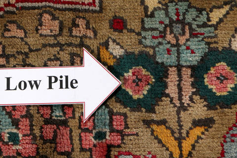 Tabriz Red Hand Knotted 98 X 131  Area Rug 99-111365 Image 11