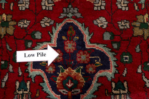 Tabriz Red Hand Knotted 98 X 131  Area Rug 99-111365 Image 12