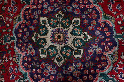 Tabriz Red Hand Knotted 98 X 131  Area Rug 99-111365 Image 5