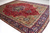 Tabriz Red Hand Knotted 98 X 131  Area Rug 99-111365 Thumb 3