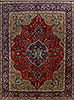 Tabriz Red Hand Knotted 98 X 131  Area Rug 99-111365 Thumb 0