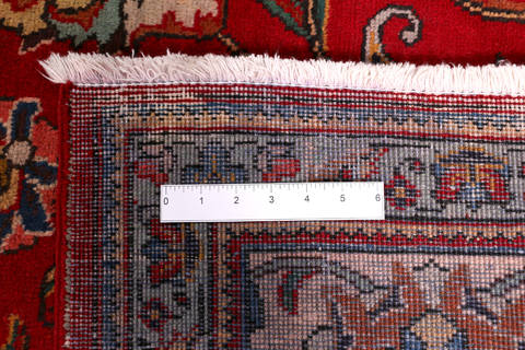 Tabriz Red Square Hand Knotted 100 X 100  Area Rug 99-111366 Image 17