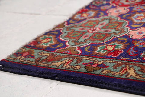 Tabriz Blue Hand Knotted 97 X 154  Area Rug 99-111372 Image 10