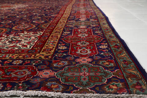 Tabriz Blue Hand Knotted 97 X 154  Area Rug 99-111372 Image 11