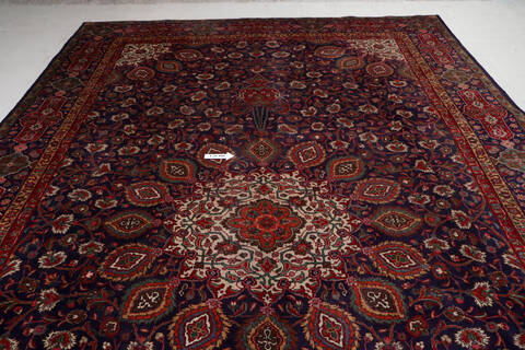 Tabriz Blue Hand Knotted 97 X 154  Area Rug 99-111372 Image 12