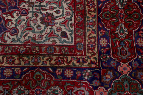 Tabriz Blue Hand Knotted 97 X 154  Area Rug 99-111372 Image 14