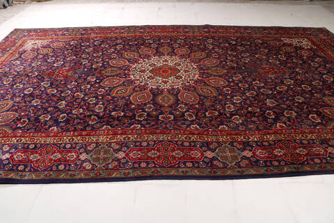 Tabriz Blue Hand Knotted 97 X 154  Area Rug 99-111372 Image 5