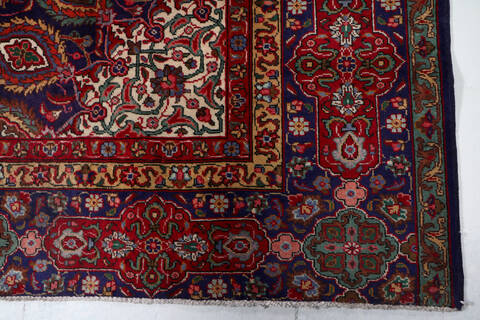 Tabriz Blue Hand Knotted 97 X 154  Area Rug 99-111372 Image 7