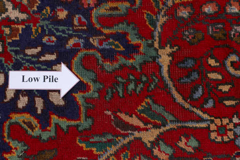 Tabriz Red Hand Knotted 85 X 112  Area Rug 99-111374 Image 12