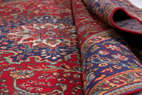 Tabriz Red Hand Knotted 85 X 112  Area Rug 99-111374 Image 14