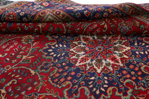 Tabriz Red Hand Knotted 85 X 112  Area Rug 99-111374 Image 15