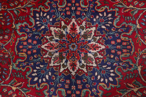 Tabriz Red Hand Knotted 85 X 112  Area Rug 99-111374 Image 4