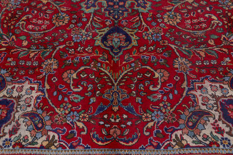 Tabriz Red Hand Knotted 85 X 112  Area Rug 99-111374 Image 6