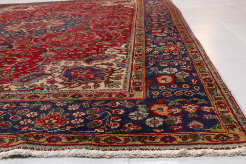 Tabriz Red Hand Knotted 85 X 112  Area Rug 99-111374 Image 7