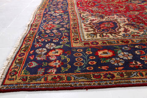 Tabriz Red Hand Knotted 85 X 112  Area Rug 99-111374 Image 8