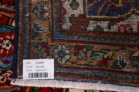 Tabriz Red Hand Knotted 77 X 1011  Area Rug 99-111375 Image 16