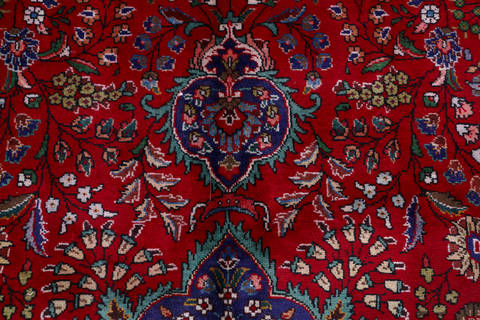 Tabriz Red Hand Knotted 77 X 1011  Area Rug 99-111375 Image 8