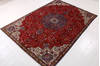 Tabriz Red Hand Knotted 77 X 1011  Area Rug 99-111375 Thumb 2