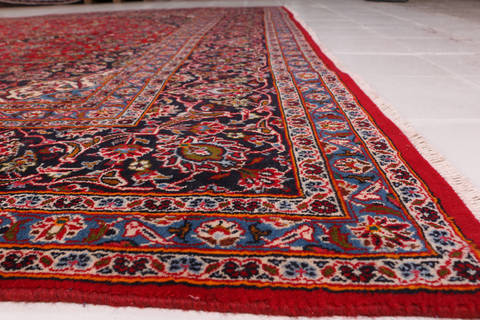 Mashad Red Hand Knotted 97 X 1211 Area Rug 99-111379 Image 10