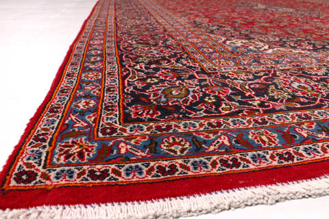 Mashad Red Hand Knotted 97 X 1211 Area Rug 99-111379 Image 11
