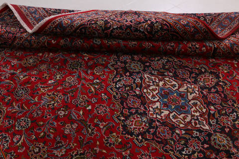 Mashad Red Hand Knotted 97 X 1211 Area Rug 99-111379 Image 16