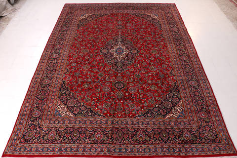 Mashad Red Hand Knotted 97 X 1211 Area Rug 99-111379 Image 1
