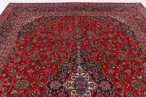 Mashad Red Hand Knotted 97 X 1211 Area Rug 99-111379 Image 4