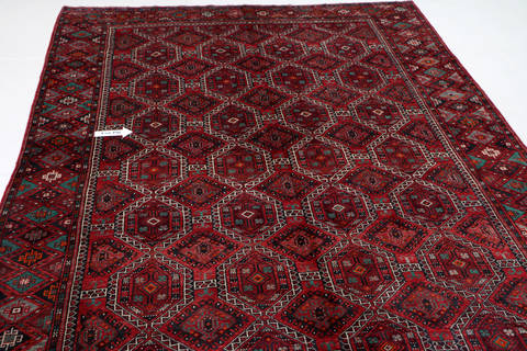 Ghoochan Red Hand Knotted 65 X 105 Area Rug 99-111384 Image 11