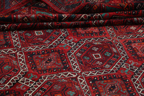 Ghoochan Red Hand Knotted 65 X 105 Area Rug 99-111384 Image 14