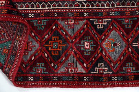 Ghoochan Red Hand Knotted 65 X 105 Area Rug 99-111384 Image 16
