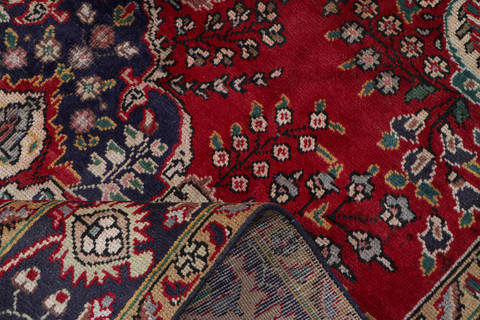 Tabriz Red Hand Knotted 62 X 98  Area Rug 99-111386 Image 12