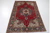 Tabriz Red Hand Knotted 62 X 98  Area Rug 99-111386 Thumb 1