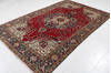 Tabriz Red Hand Knotted 62 X 98  Area Rug 99-111386 Thumb 4
