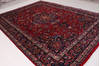 Mashad Red Hand Knotted 96 X 131 Area Rug 99-111394 Thumb 3