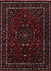 Mashad Red Hand Knotted 96 X 131  Area Rug 99-111394 Thumb 0