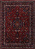 Mashad Red Hand Knotted 96 X 131 Area Rug 99-111394 Thumb 0