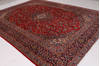 Kashan Red Hand Knotted 99 X 131 Area Rug 99-111401 Thumb 3