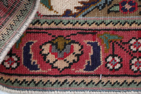 Tabriz Beige Hand Knotted 31 X 411  Area Rug 99-111404 Image 12