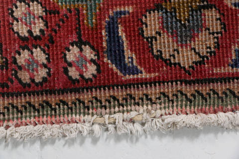 Tabriz Beige Hand Knotted 31 X 411  Area Rug 99-111404 Image 15