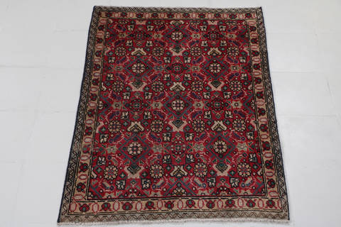 Tabriz Red Hand Knotted 34 X 48 Area Rug 99-111406 Image 1