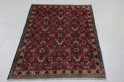 Tabriz Red Hand Knotted 34 X 48 Area Rug 99-111406 Image 2
